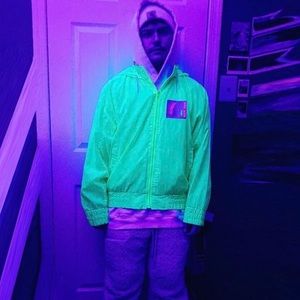 Vintage neon windbreaker